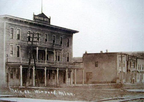 Main Street, Warroad Minnesota, 1910's?
