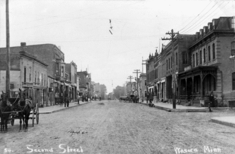 Second Street, Waseca Minnesota, 1910's