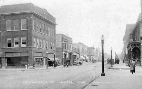 Main Street, Waseca Minnesota, 1920's