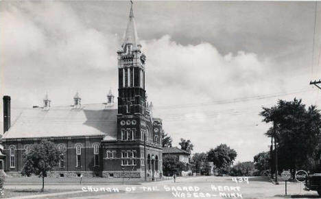 Church of the Sacred Heart, Waseca Minnesota, 1940's?