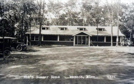 Elk's Summer Home, Waseca Minnesota, 1920's