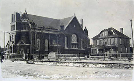 New Catholic Church, Watkins Minnesota, 1910's