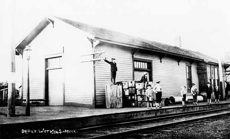 Soo Line Depot, Watkins Minnesota, 1905