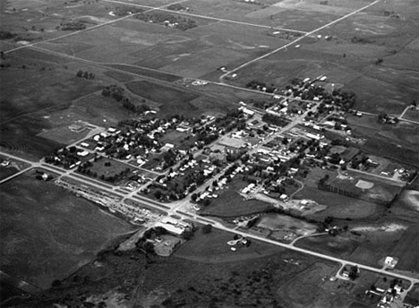 Aerial view, Watkins Minnesota, 1969
