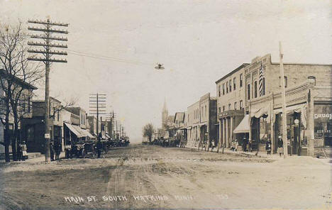 Main Street South, Watkins Minnesota, 1925