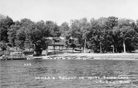 Nemec's Resort on White Earth Lake, Waubun Minnesota, 1940's?