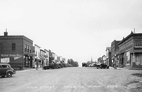Main Street, Welcome Minnesota, 1950