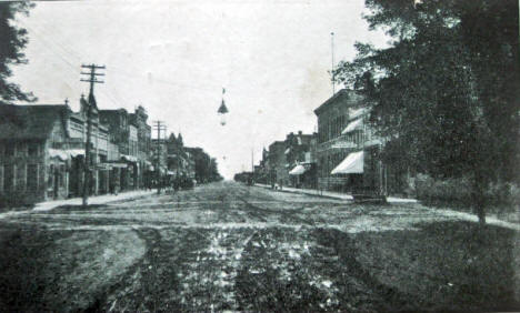 Business Street, Wells Minnesota, 1907