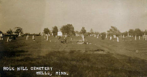 Rose Hill Cemetery, Wells Minnesota, 1910's