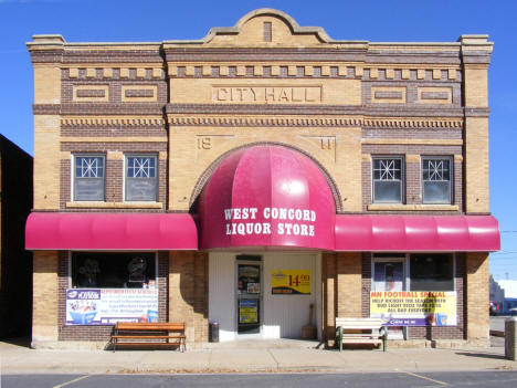 Former City Hall, now the Municipal Liquor Store, West Concord Minnesota, 2010