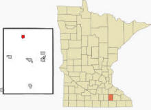 Location of West Concord, Minnesota