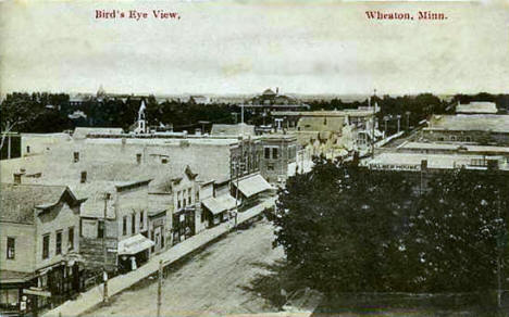 Birds eye view, Wheaton Minnesota, 1915