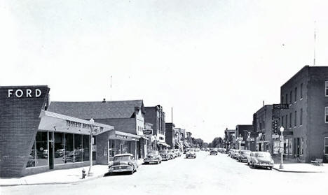 Broadway Street, Wheaton Minnesota, 1950's
