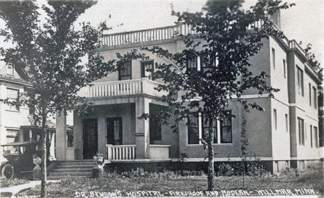 Dr. Benson's Hospital, Willmar Minnesota, 1912
