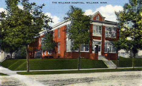 The Willmar Hospital, Willmar Minnesota, 1920's