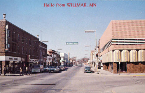 Street scene, Willmar Minnesota, 1960's
