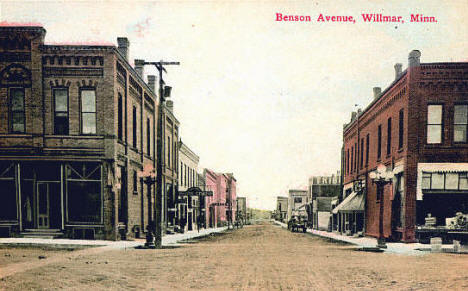 Benson Avenue, Willmar Minnesota, 1908