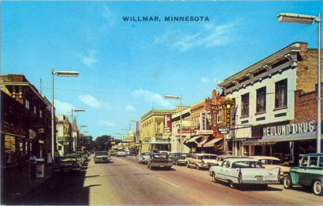 Street scene, Willmar Minnesota, 1960