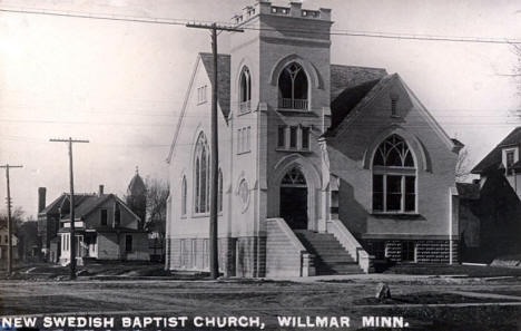 New Swedish Baptist Church, Willmar Minnesota, 1910's