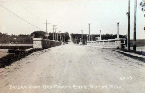 Bridge over the Des Moines River, Windom Minnesota, 1930's