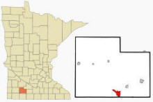 Location of Windom, Minnesota
