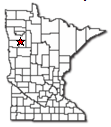 Location of Winger Minnesota