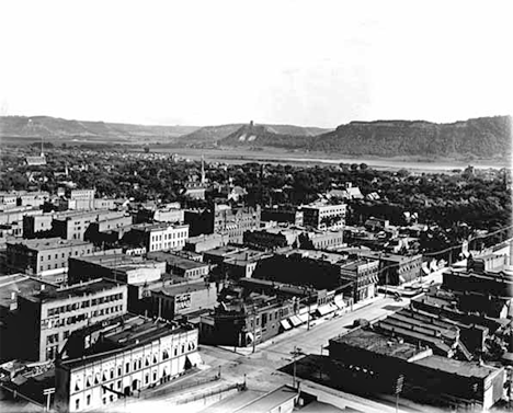 Winona from the water tower, 1900