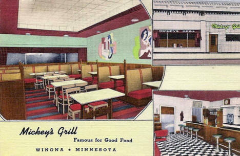 Mickey's Grill, Winona Minnesota, 1946