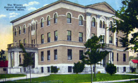 Winona General Hospital, Winona Minnesota, 1920's