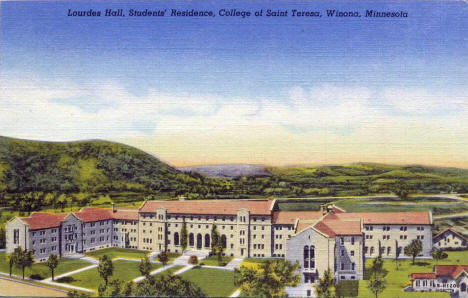 Lourdes Hall, College of Saint Teresa, Winona Minnesota, 1945