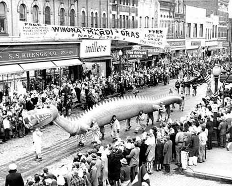 Mardi Gras Parade at Winona Minnesota, 1947