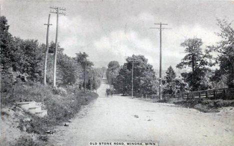 Old Stone Road, Winona Minnesota, 1909