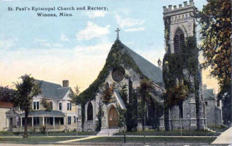 St. Paul's Episcopal Church and Rectory, Winona Minnesota, 1905