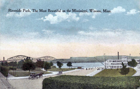Riverside Park, Winona Minnesota, 1916