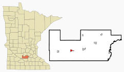 Location of Winthrop, Minnesota