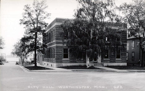 City Hall, Worthington Minnesota, 1940's