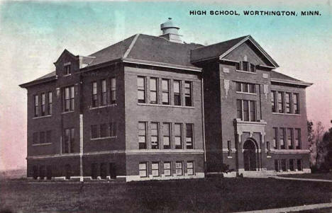 High School, Worthington Minnesota, 1907