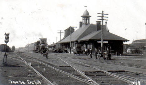 Omaha Depot, Worthington Minnesota, 1908