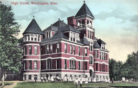 High School, Worthington Minnesota, 1910's