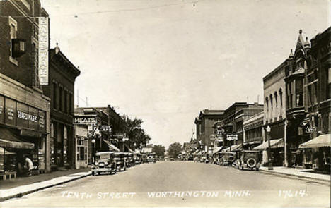 Tenth Street, Worthington Minnesota, 1933
