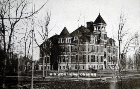 High School, Worthington Minnesota, 1910