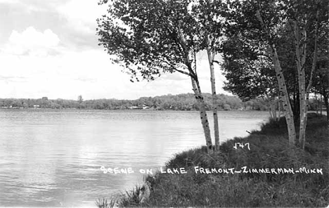 Lake Fremont, Zimmerman Minnesota, 1955