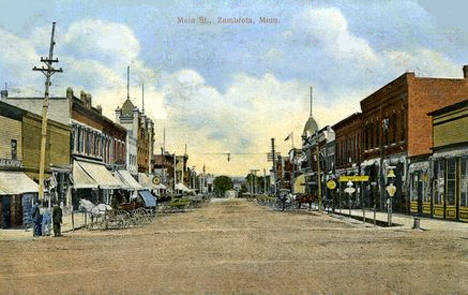 Main Street, Zumbrota Minnesota, 1912