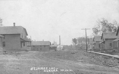 St. James Location at Aurora, Minnesota, St. Louis County, 1909