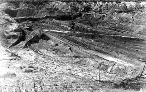 Open Pit Mine at Buhl Minnesota, 1940