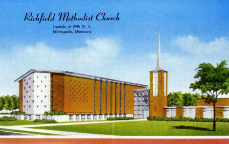 Richfield Methodist Church, Minneapolis Minnesota, 1960's