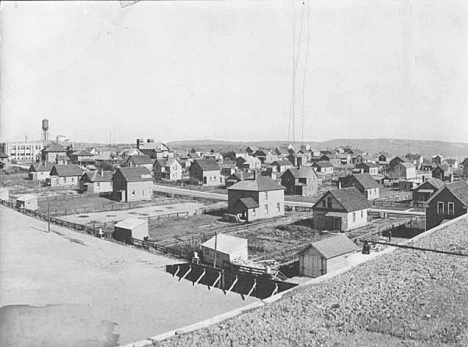 Panoramic view of Eveleth Minnesota, 1916