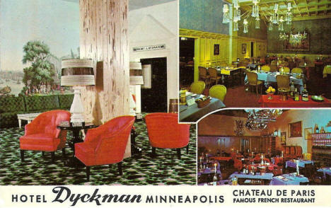 Hotel Dyckman, Minneapolis Minnesota, 1950's