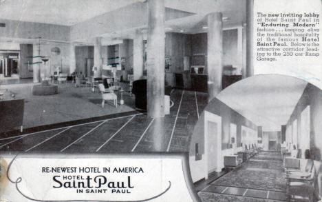 Hotel St. Paul, St. Paul Minnesota, 1940