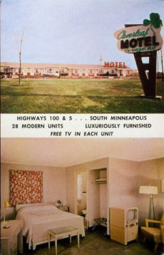 Cloverleaf Motel, Bloomington Minnesota, 1950's